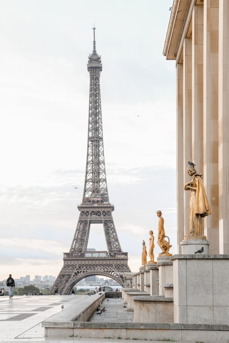 Place Trocadéro vue sur la Tour Eiffel